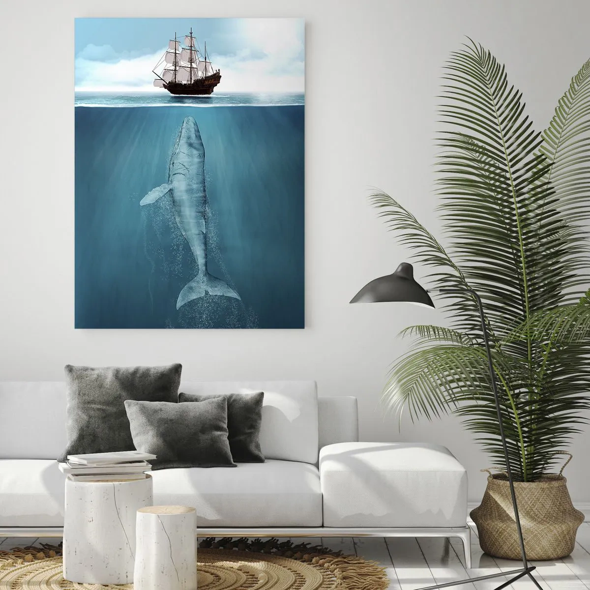Schilderen op glas - Het is beter om het niet te weten - 50x70 cm