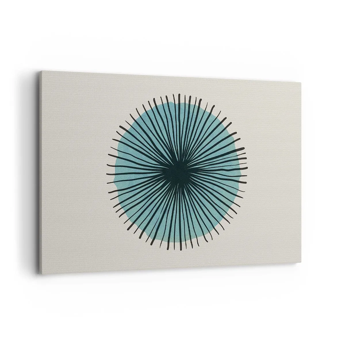 Schilderen op canvas - Stralend in het blauw - 120x80 cm