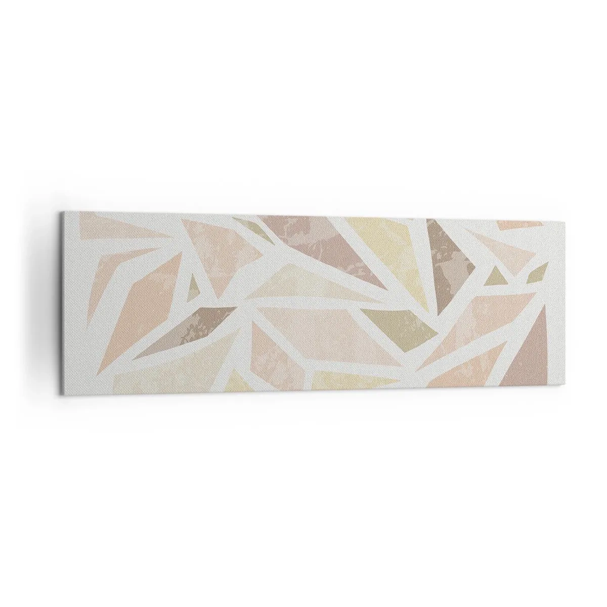 Schilderen op canvas - Gebrandschilderd glas compositie - 160x50 cm