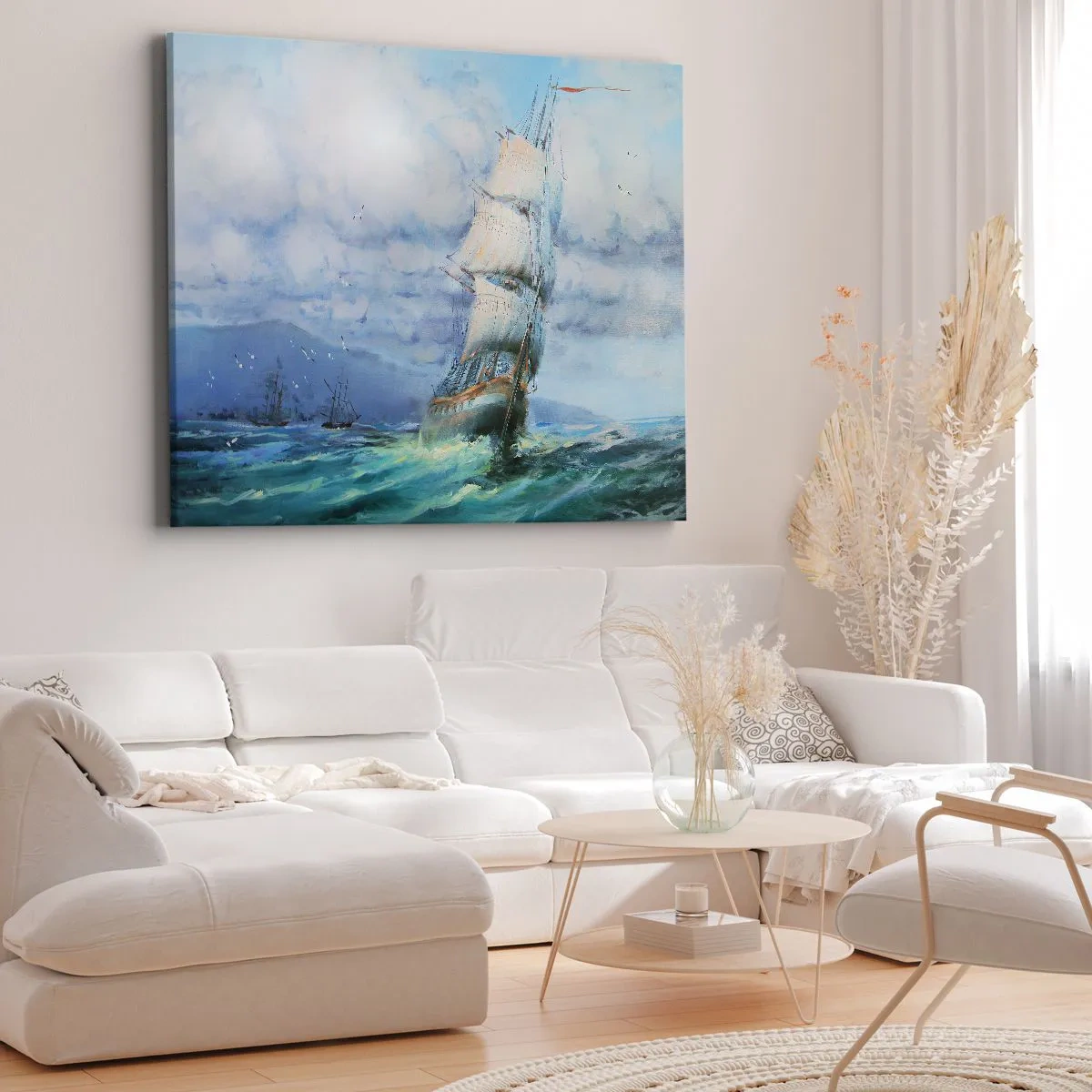 Schilderen op canvas - Goede wind - 100x70 cm
