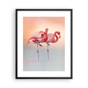 Poster in een zwarte lijst - De kleur van de ondergaande zon - 40x50 cm