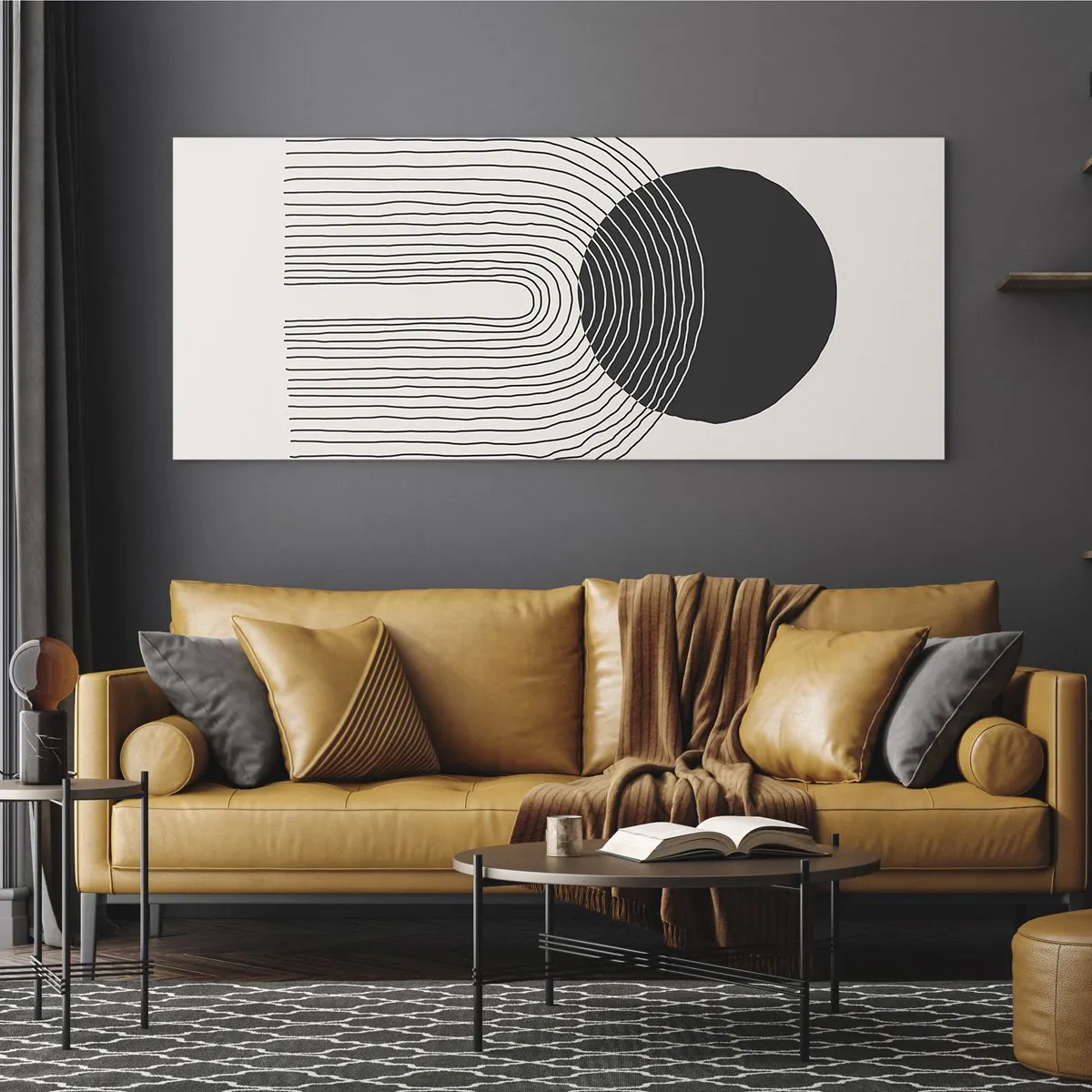 Schilderen op glas - Bibberen en vertrouwen - 120x50 cm