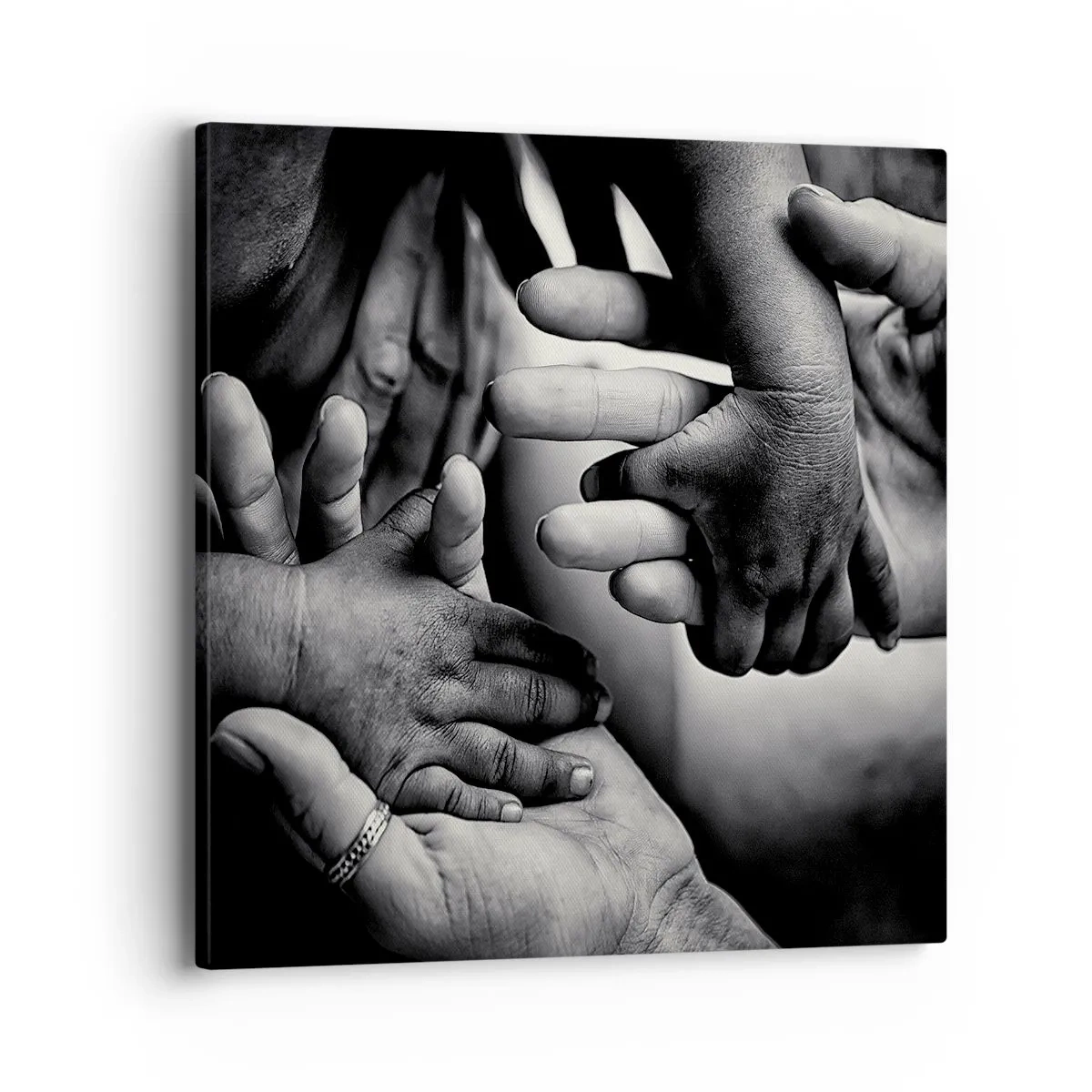 Schilderen op canvas - Om mens te zijn - 40x40 cm