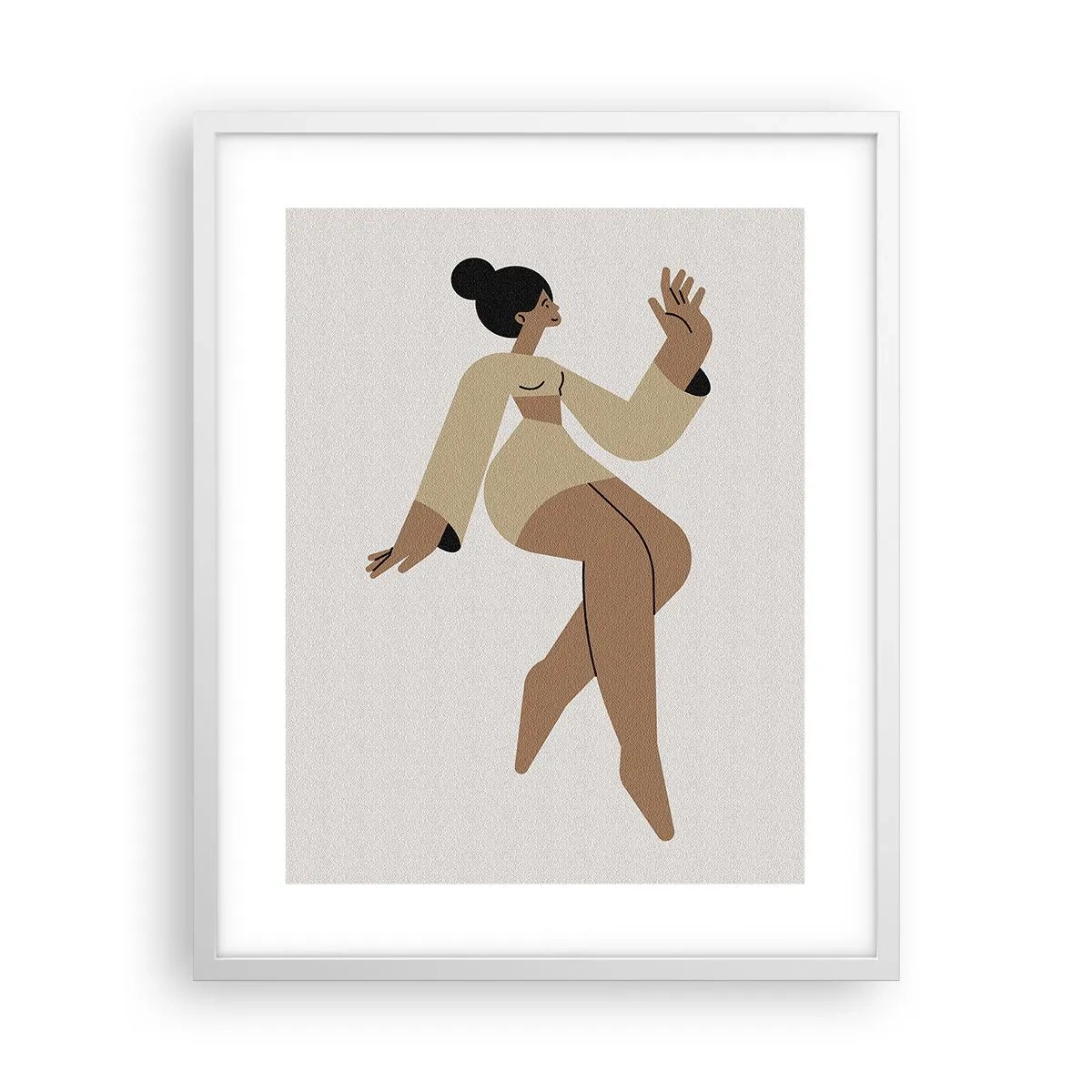 Poster in een witte lijst - Een sierlijke vorm - 40x50 cm