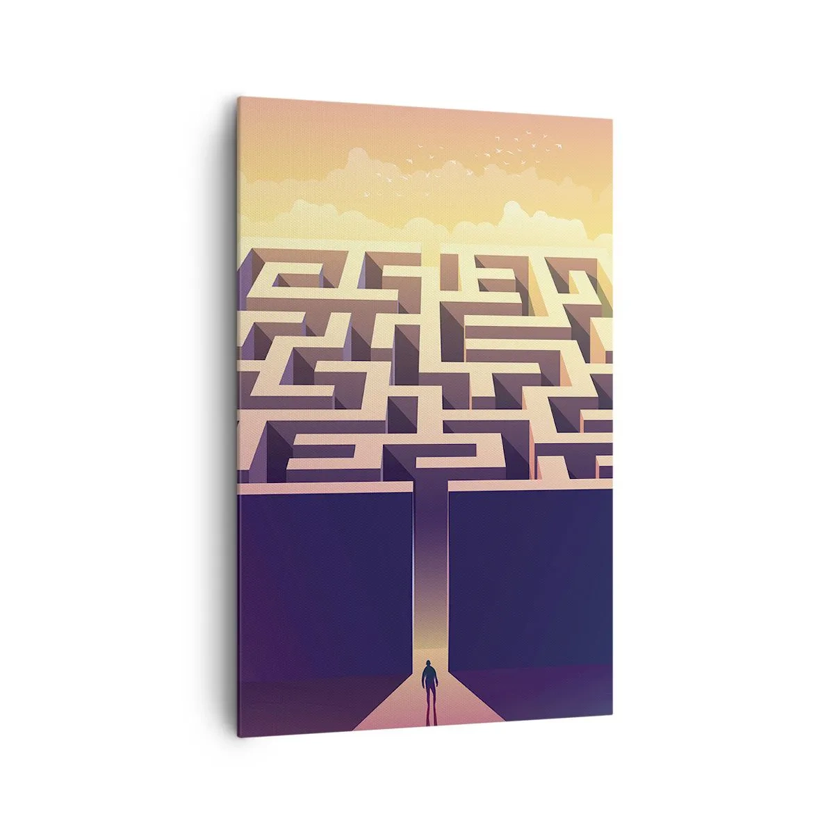 Schilderen op canvas - Beslissingstijd - 80x120 cm