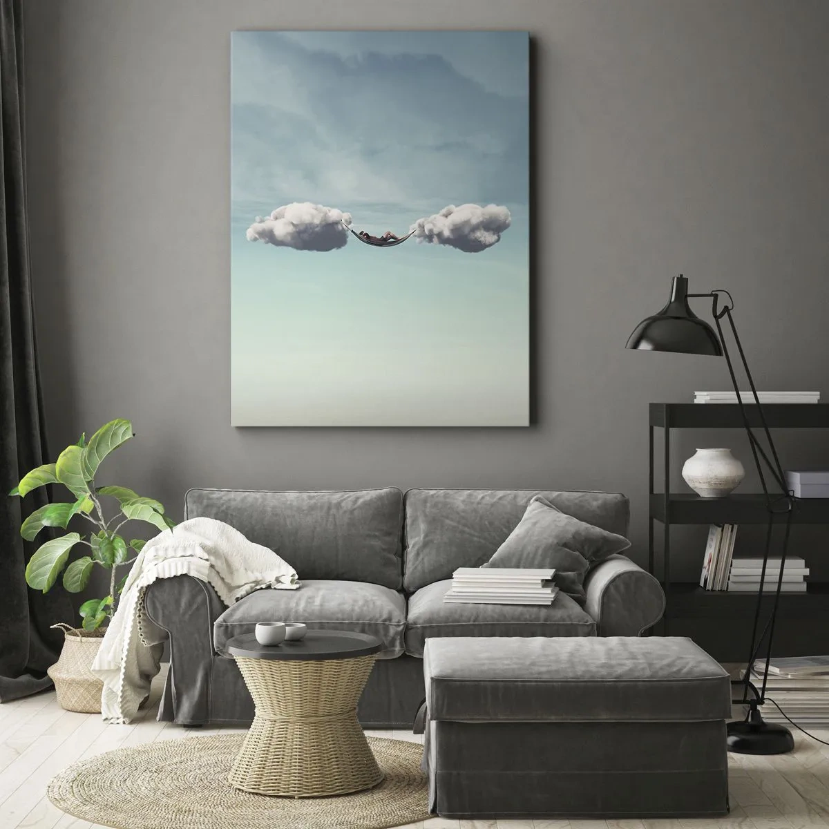 Schilderen op canvas - Het geluk van het moment - 50x70 cm