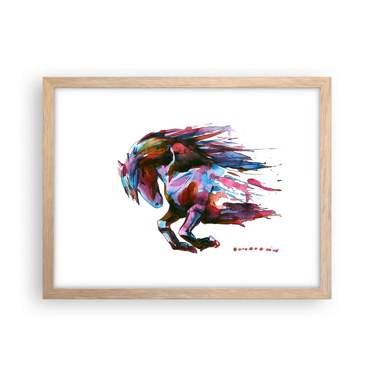 Een poster in een licht eiken lijst - In vervoering - 40x30 cm