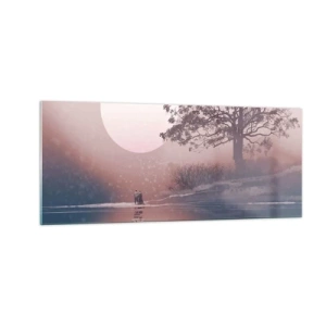 Schilderen op glas - nacht wonderen - 100x40 cm