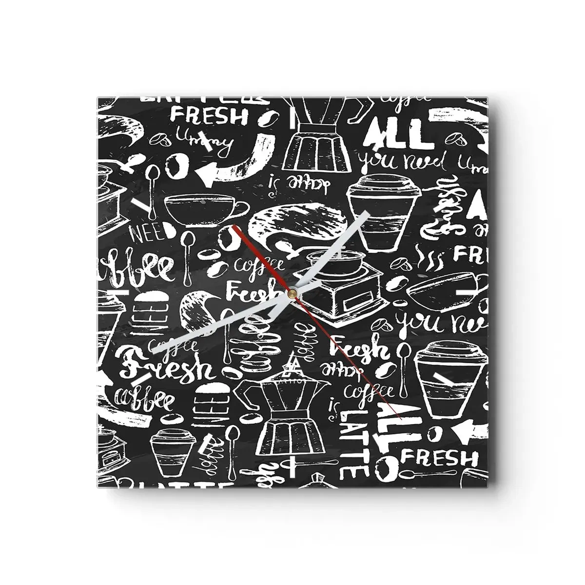 Wandklok - Klok - Alles wat je nodig hebt is… - 30x30 cm