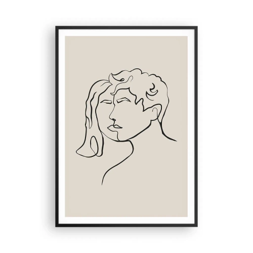 Poster in een zwarte lijst - En er ontstond eenheid - 70x100 cm