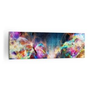 Schilderen op canvas - Met vreugde tegen het donker - 160x50 cm