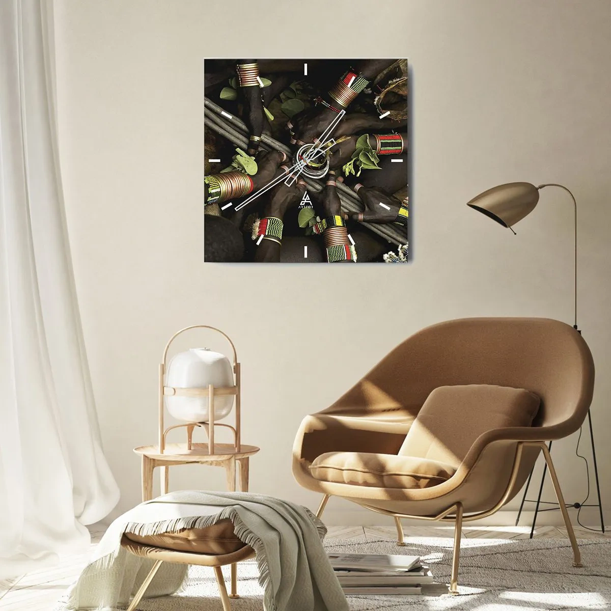 Wandklok - Klok - Wij zijn samen - 40x40 cm