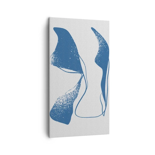 Schilderen op canvas - Gevleugelde abstractie - 45x80 cm