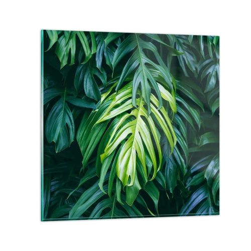 Schilderen op glas - Dompel jezelf onder in de frisheid - 70x70 cm