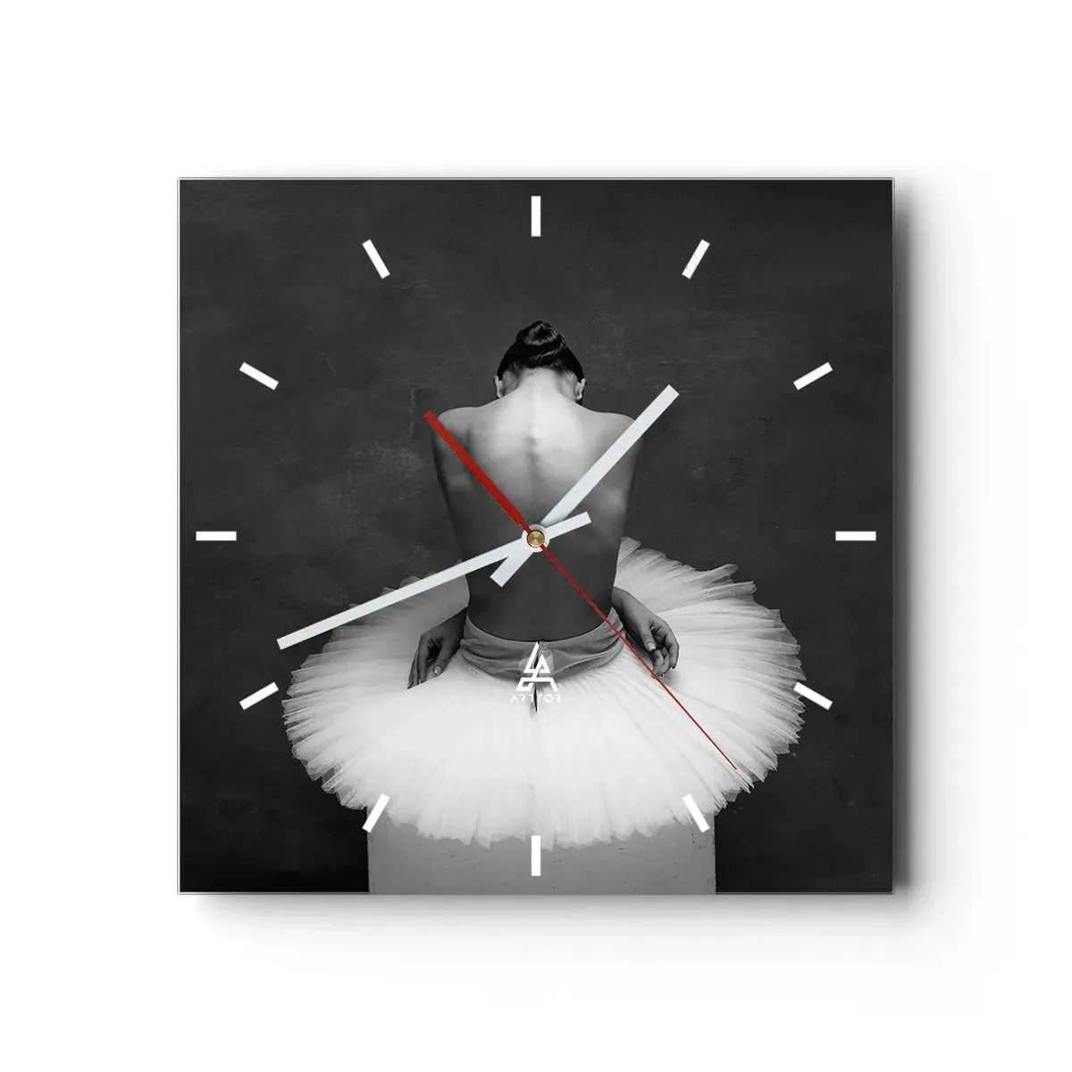 Wandklok - Klok - Het bloeit gewoon - 30x30 cm