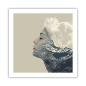 Poster - De schoonheid van de elementen - 50x50 cm