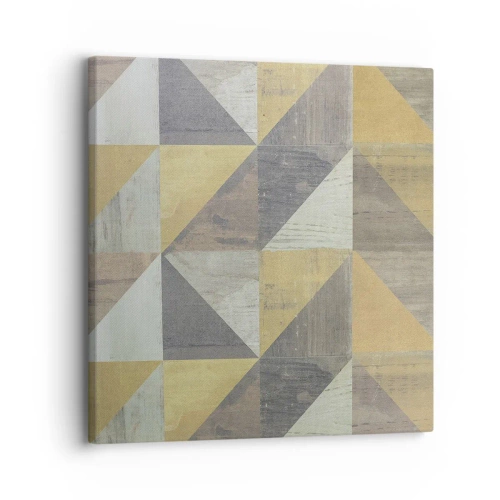 Schilderen op canvas - Op de hoek van de driehoek - 30x30 cm