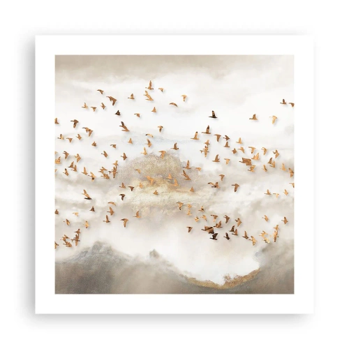 Poster - Het is tijd… - 50x50 cm