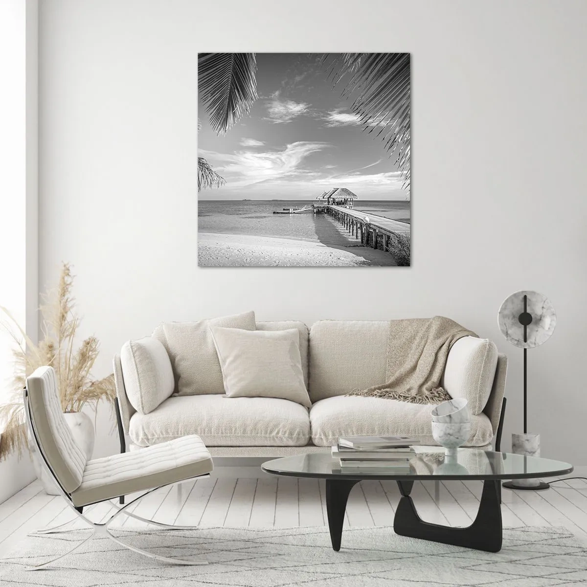 Schilderen op glas - Herinnering of droom? - 40x40 cm