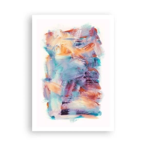 Poster - Een kleurrijke puinhoop - 70x100 cm