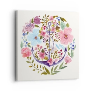 Schilderen op canvas - Goede droom van zeeman - 30x30 cm