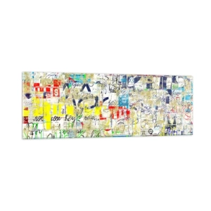 Schilderen op glas - Het is gewoon een lust voor het oog - 90x30 cm