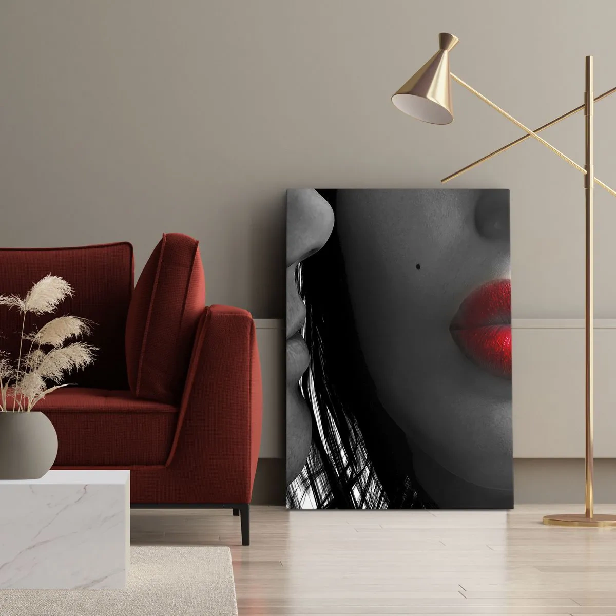 Schilderen op canvas - Oog in oog - 80x120 cm