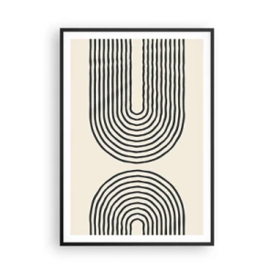 Poster in een zwarte lijst - In een ogenblik ... - 70x100 cm