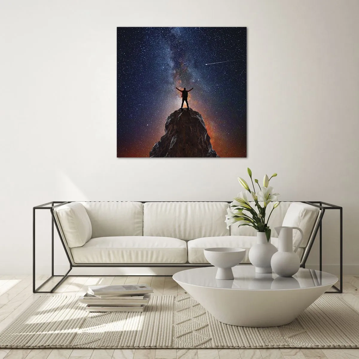 Schilderen op glas - De Kracht is bij mij! - 40x40 cm