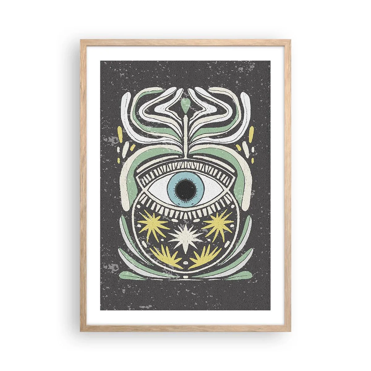 Een poster in een licht eiken lijst - Tribale rituelen - 50x70 cm