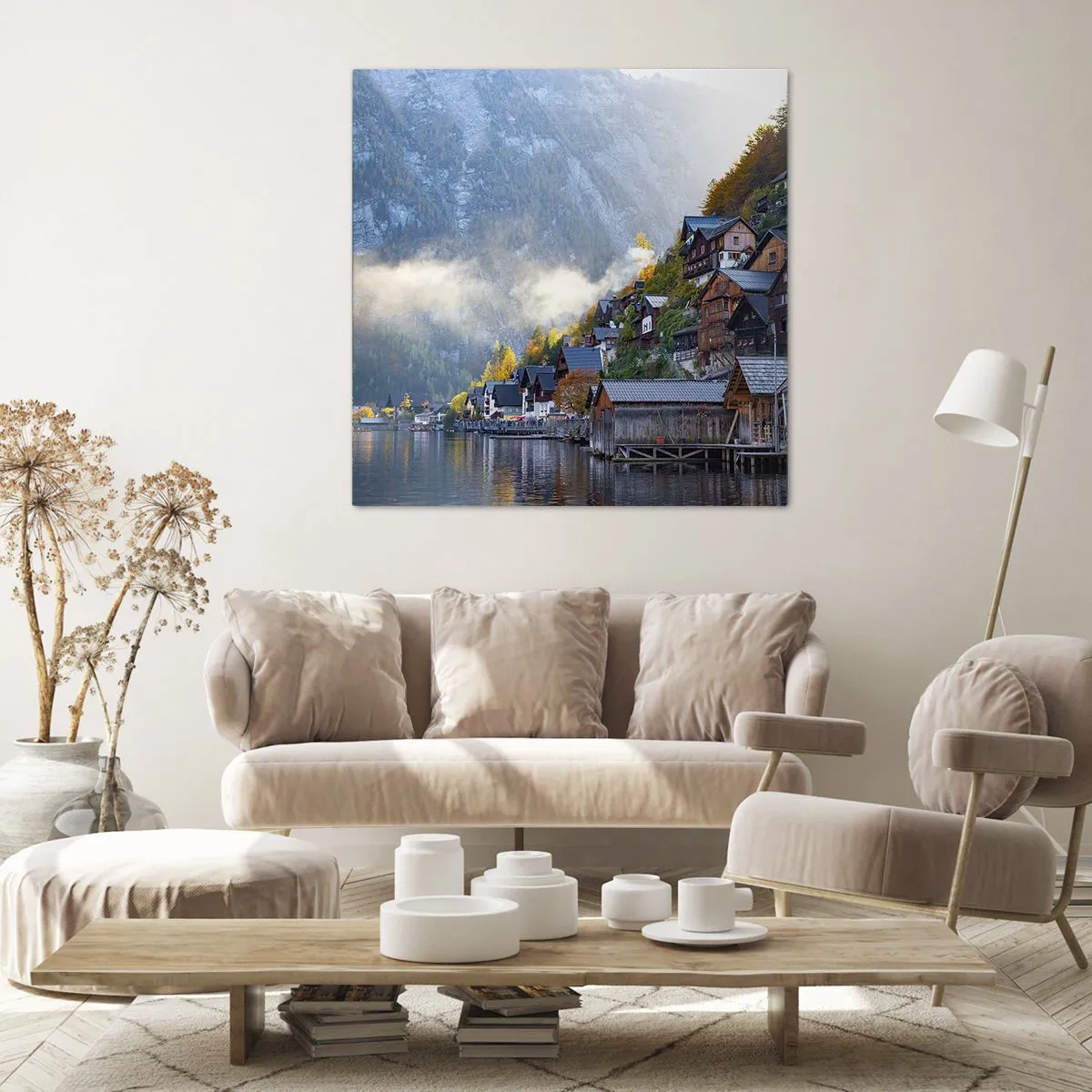 Schilderen op canvas - Alpine sfeer - 30x30 cm