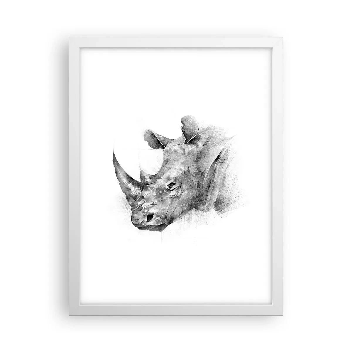 Poster in een witte lijst - Afrikaans portret - 30x40 cm