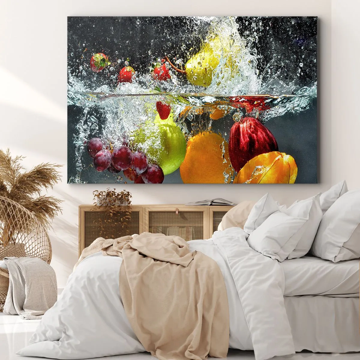 Schilderen op canvas - Fruit verfrissing - 120x80 cm