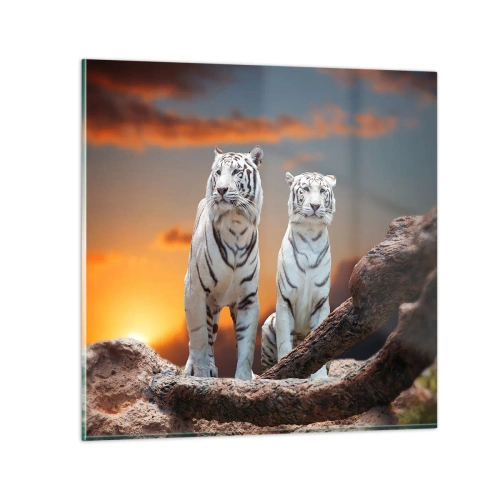 Schilderen op glas - Net als in Narnia - 50x50 cm
