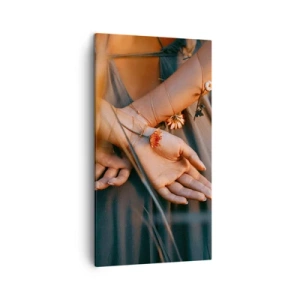 Schilderen op canvas - Verbonden met de natuur - 45x80 cm