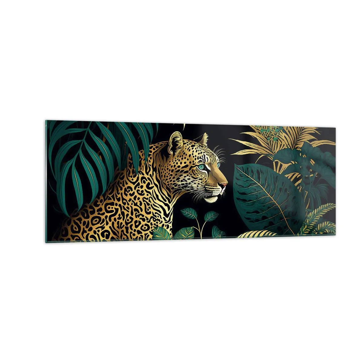 Schilderen op glas - Een gastheer in de jungle - 140x50 cm