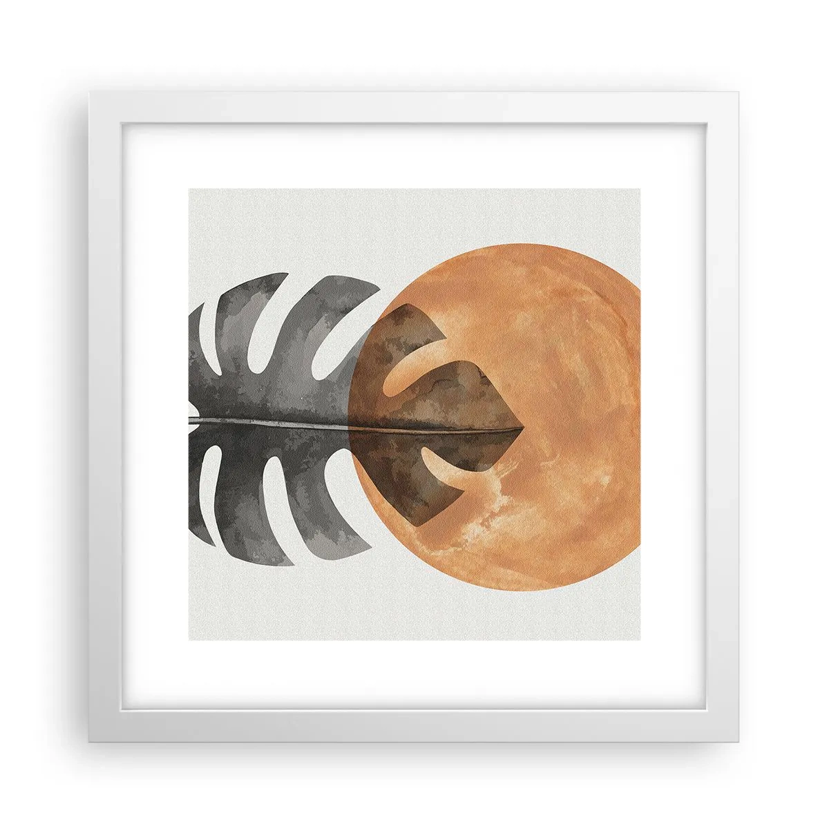 Poster in een witte lijst - Altijd de zon - 30x30 cm