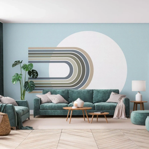 Fotobehang Standard Eco - Onweerstaanbare aantrekkingskracht - Abstractie, Grafisch, Deel - 450x315 cm