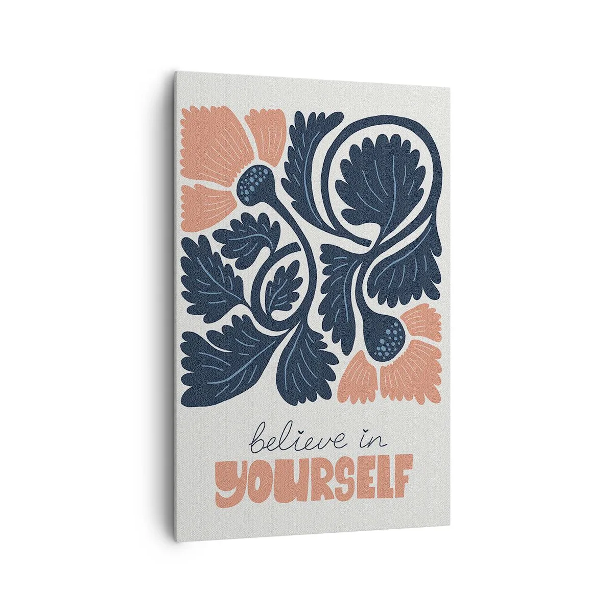 Schilderen op canvas - En jij bloeit ook - 80x120 cm