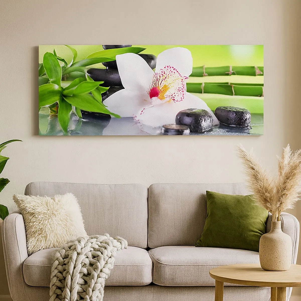 Schilderen op canvas - Koele frisheid - 100x40 cm