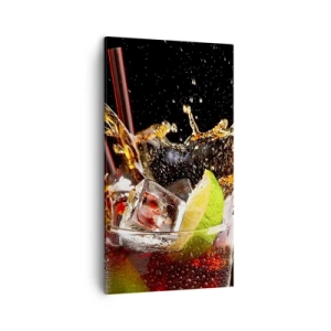 Schilderen op canvas - Vreugde en energie van kleuren - 45x80 cm