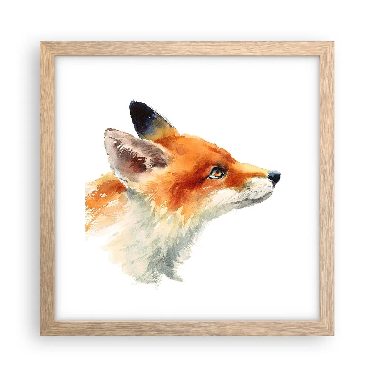 Een poster in een licht eiken lijst - Je kunt nooit voorzichtig genoeg zijn - 30x30 cm