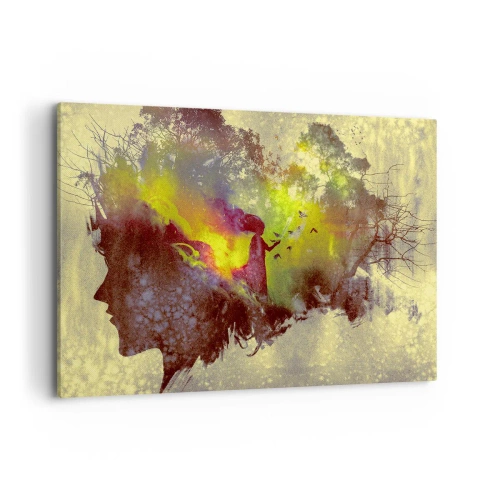 Schilderen op canvas - Moeder Natuur - 100x70 cm
