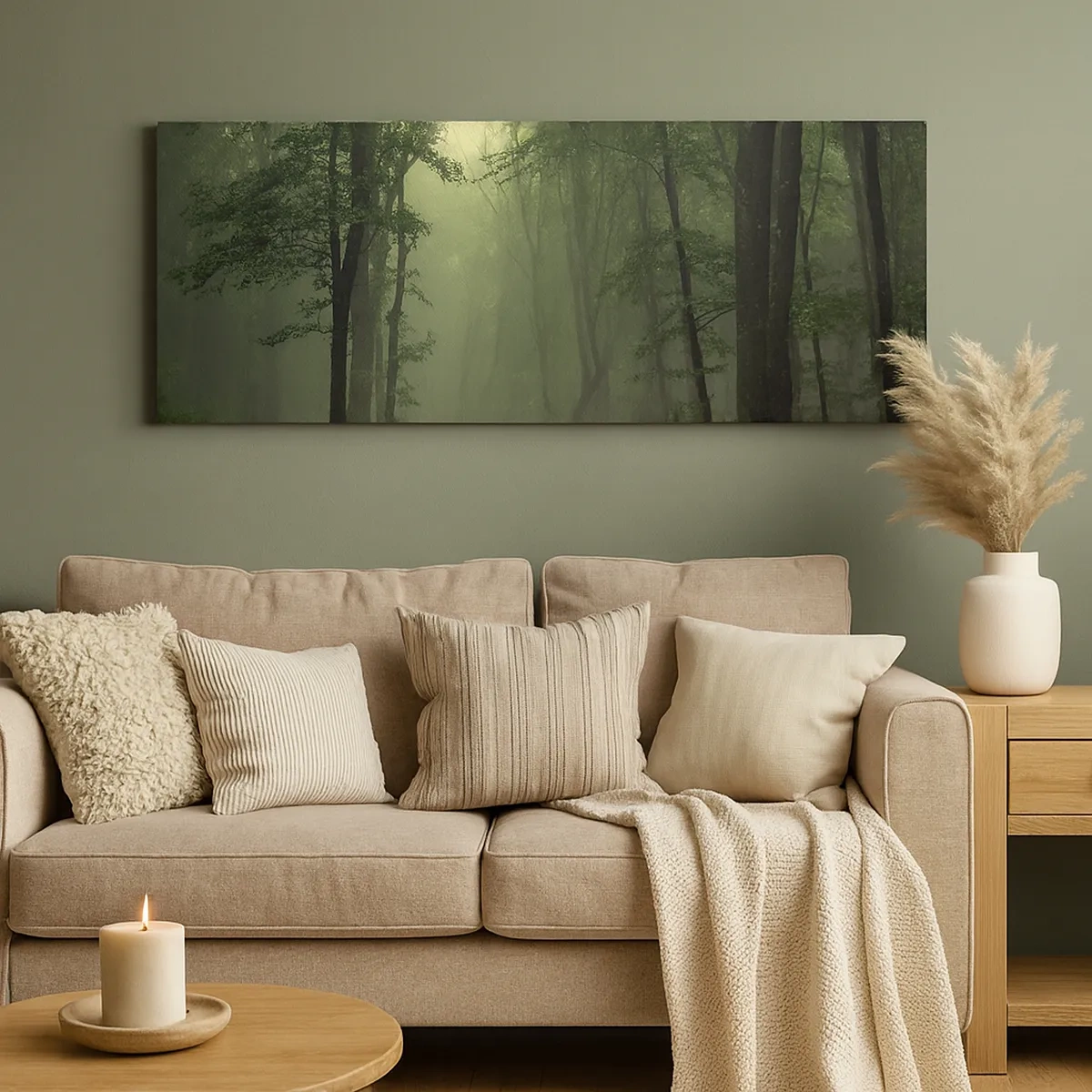 Schilderen op canvas - Voordat hij wakker wordt - 30x30 cm