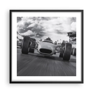 Poster in een zwarte lijst - Er is kracht! - 50x50 cm