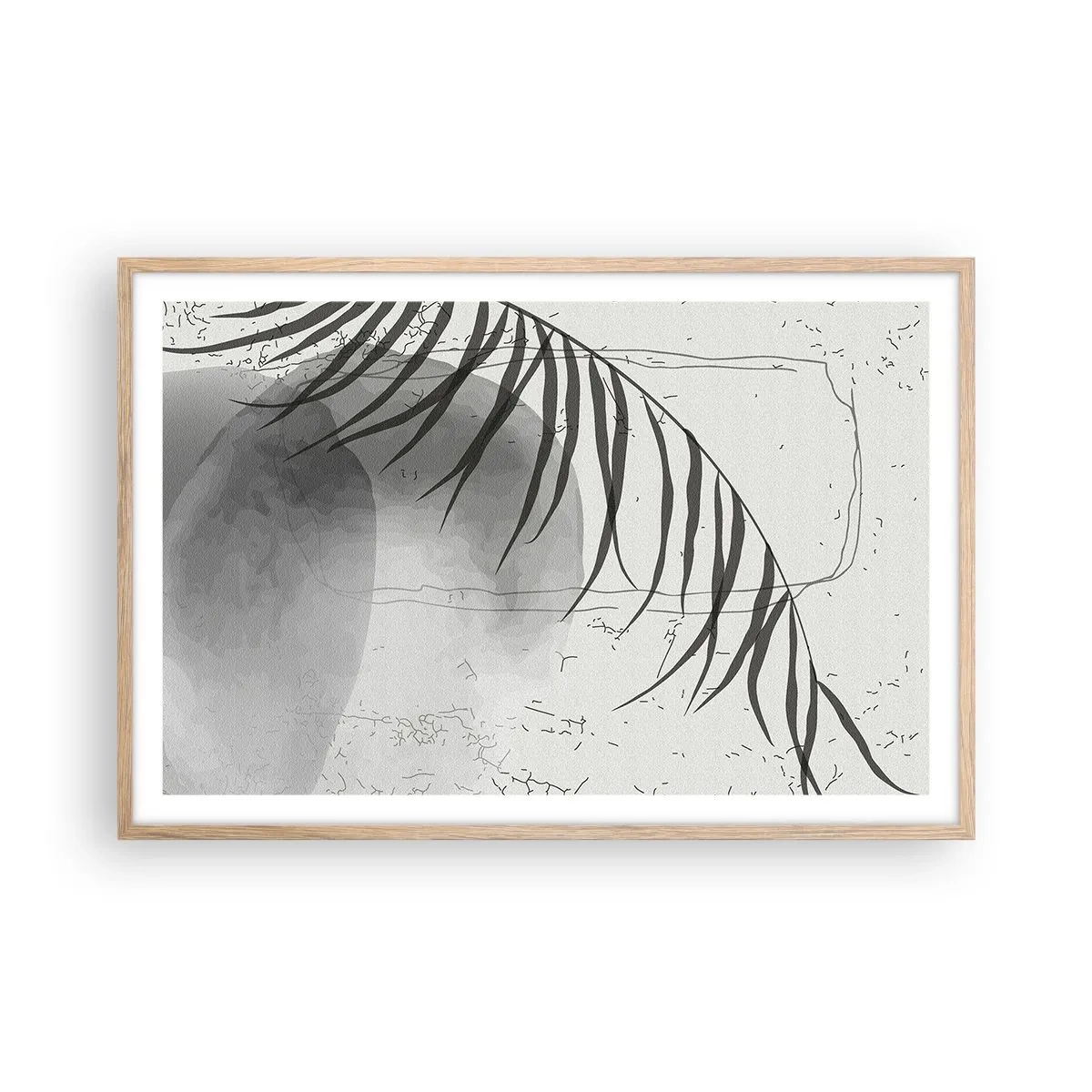 Een poster in een licht eiken lijst - Het subtiele exotisme van de natuur - 91x61 cm