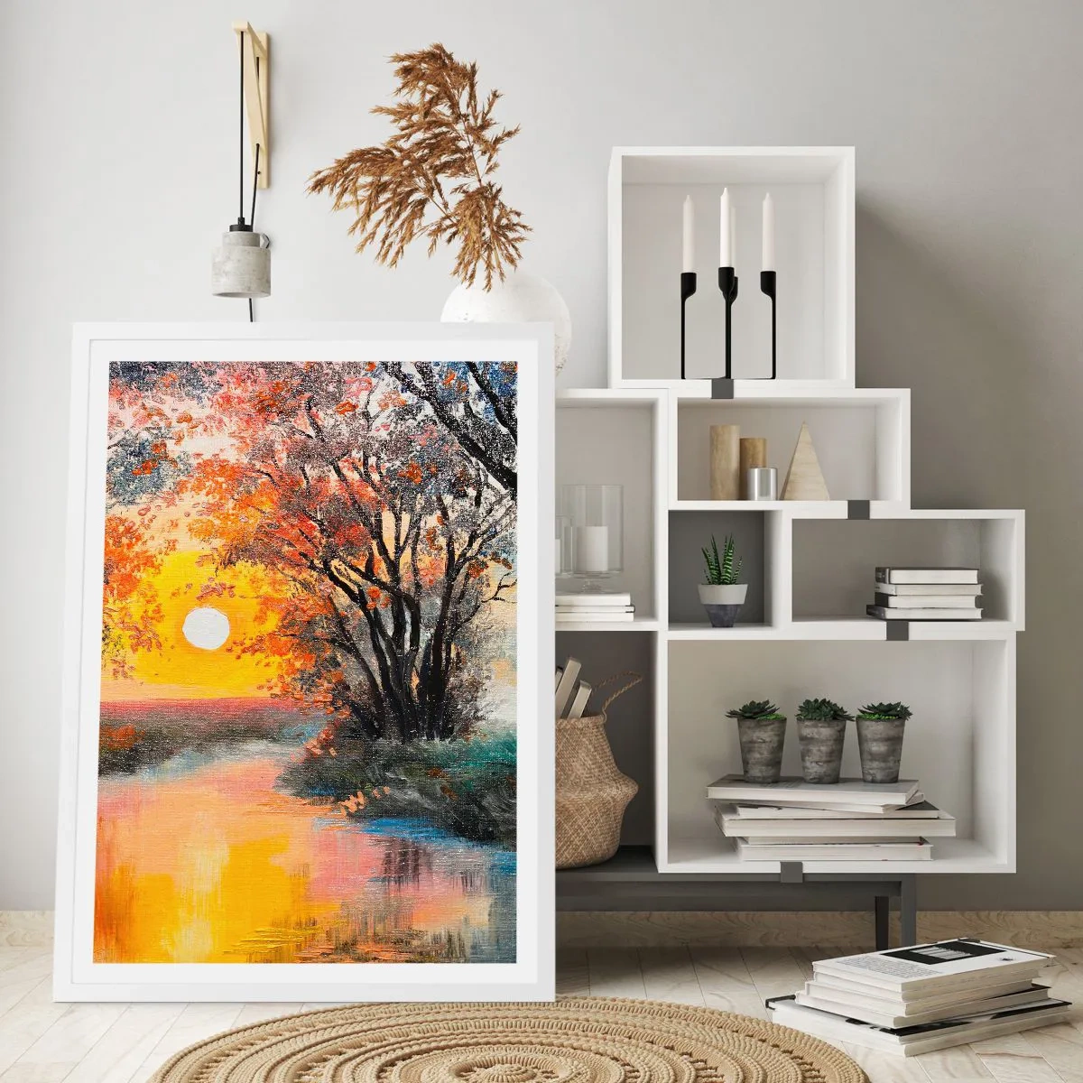 Poster in een witte lijst - Herfst vibes - 70x100 cm