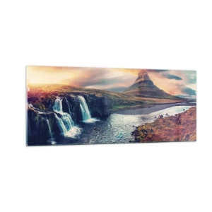 Schilderen op glas - In de majesteit van de natuur - 100x40 cm