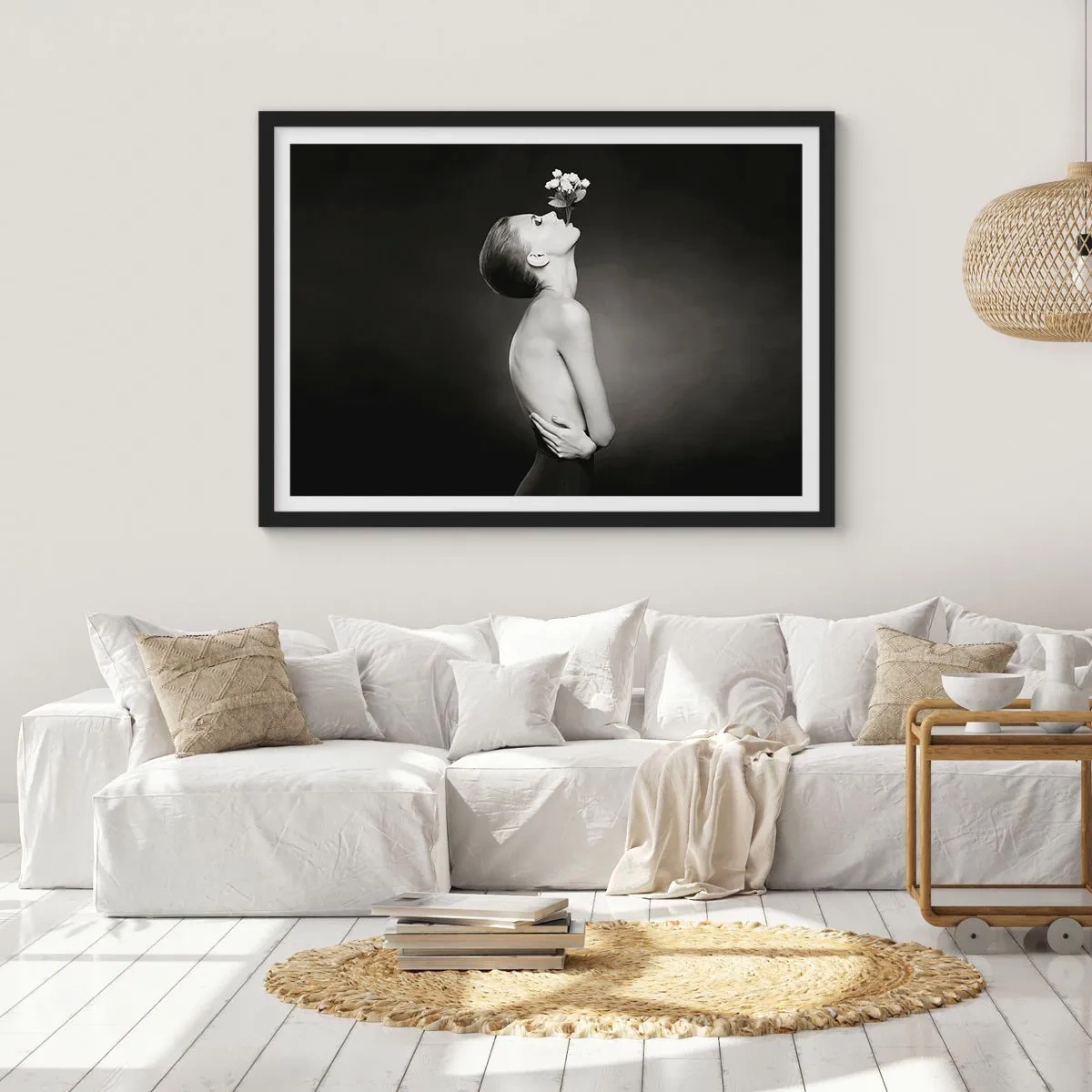 Poster in een zwarte lijst - Excentrieke elegantie - 100x70 cm
