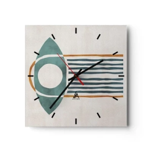 Wandklok - Klok - Tekens en rituelen - 30x30 cm